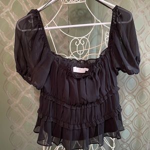 ASTR the Label Babydoll Top Sam